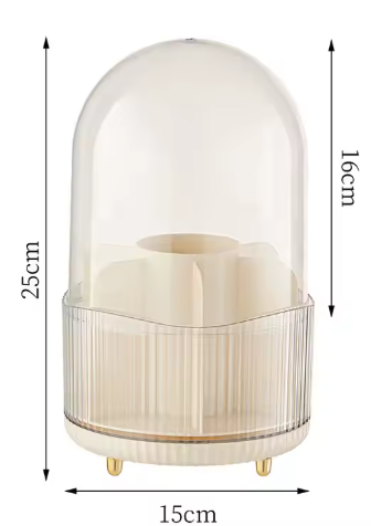 Rotatable Makeup Brush Organizer Box
