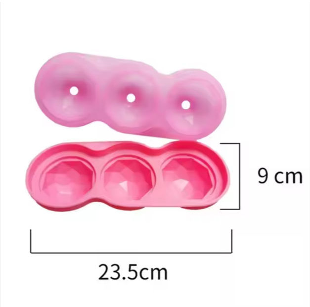 Round Silicone Ice Cube Tray