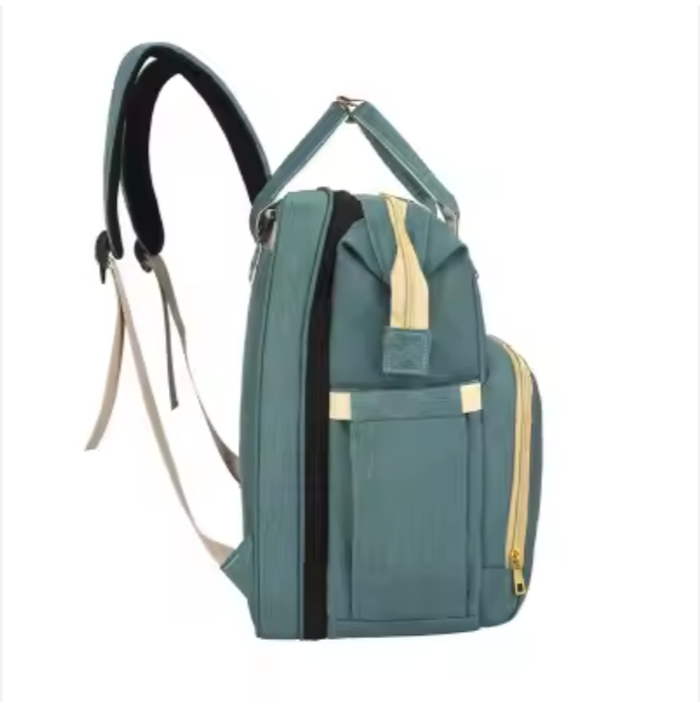 3-in-1 Baby Diaper Bag with Foldable Crib