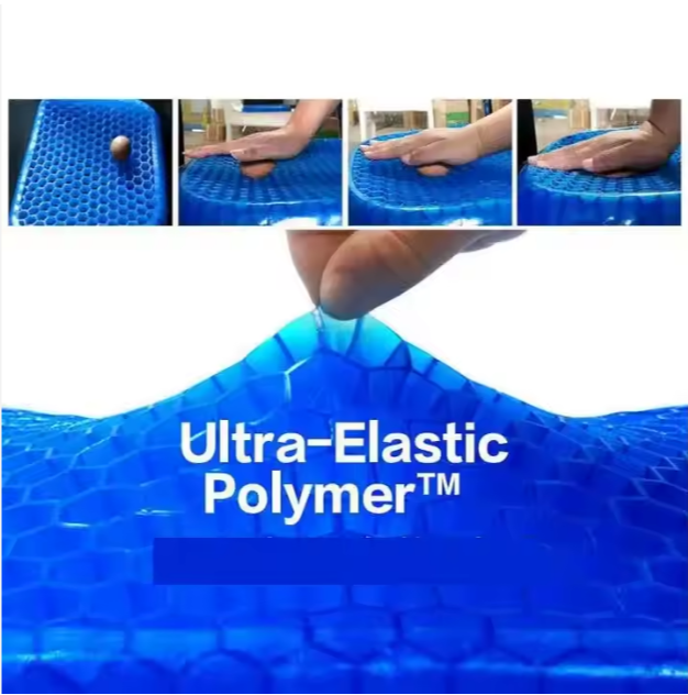 Square Double Gel Layers Silicone Egg Seat Cushion