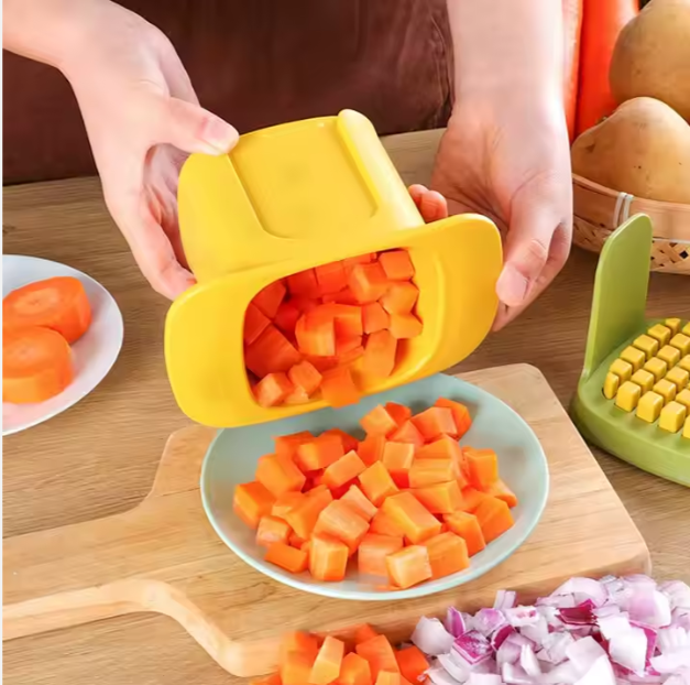 2-in-1 Hand Pressure Vegetable Chopper & Slicer