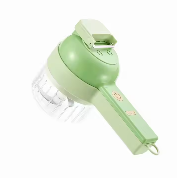 4-in-1 Handheld Electric Food Chopper – USB Rechargeable