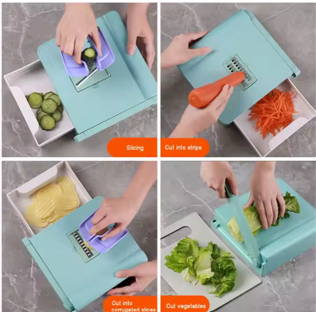 Hand Manual Veggie Slicer 6 in 1