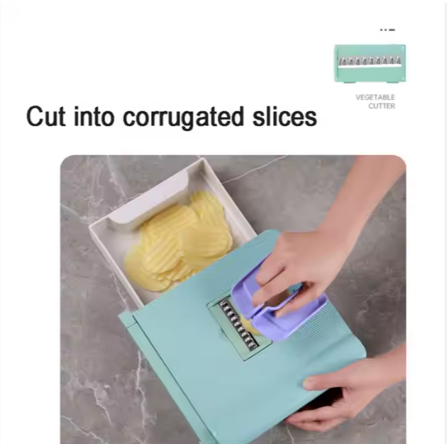 Hand Manual Veggie Slicer 6 in 1