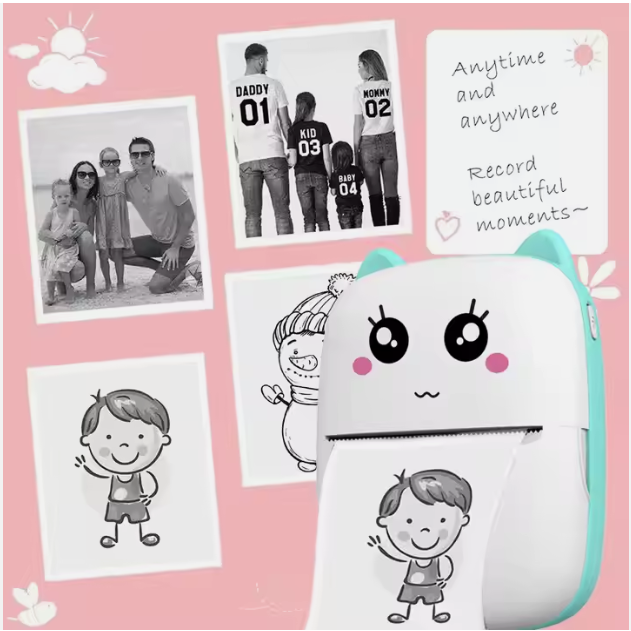 Portable Mini Bluetooth Photo Printer