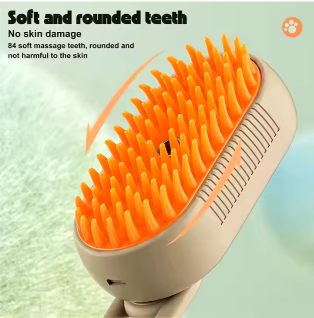 3-in-1 Electric Self-Cleaning Cat Spray Massage Brush