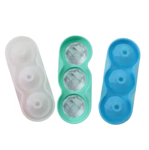 Round Silicone Ice Cube Tray