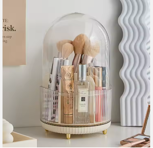 Rotatable Makeup Brush Organizer Box