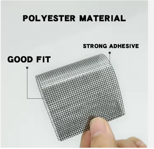 Window Screen Repair Mesh Tape (2 Pieces)