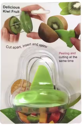 Stainless Steel 2-in-1 Kiwi Cutter & Peeler Set