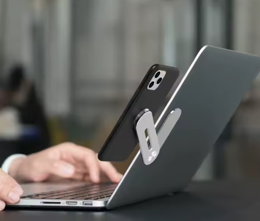 Magnetic Laptop Phone Holder