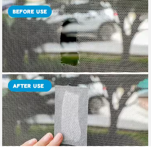 Window Screen Repair Mesh Tape (2 Pieces)