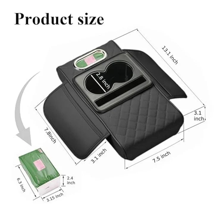 5-in-1 Car Center Console Armrest Organizer