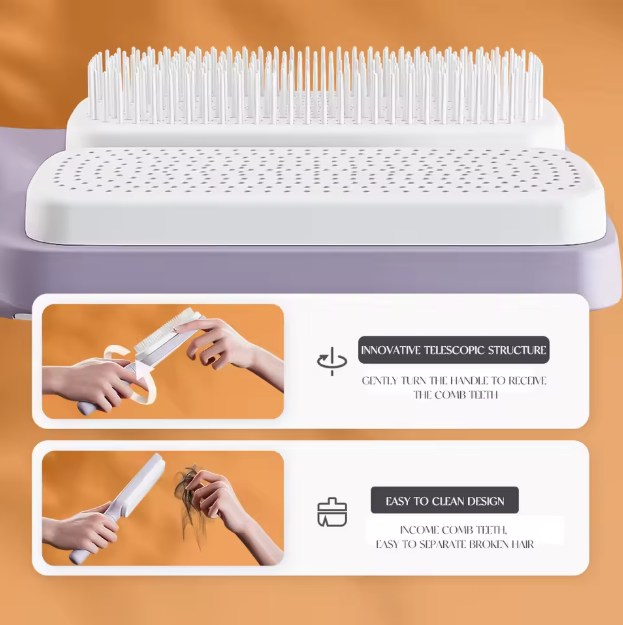 Self-Cleaning Hair Brush