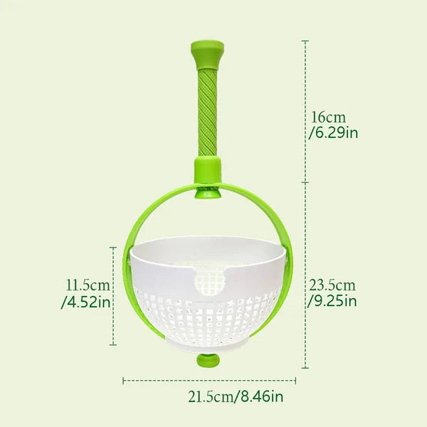 2-in-1 Fruit & Veggie Colander with Spinner
