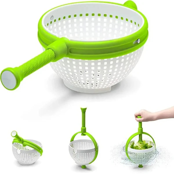 2-in-1 Fruit & Veggie Colander with Spinner