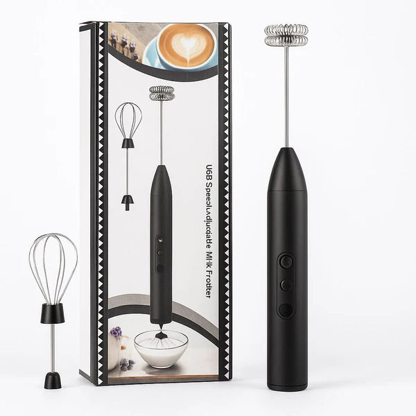 Double Head Rechargeable Milk Frother