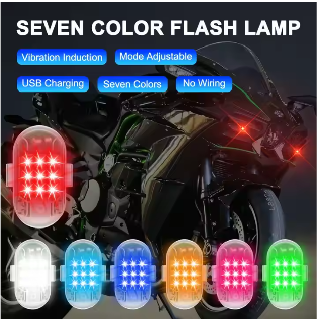 LED Strobe Warning Light with Wireless Remote ( 2 pieces )