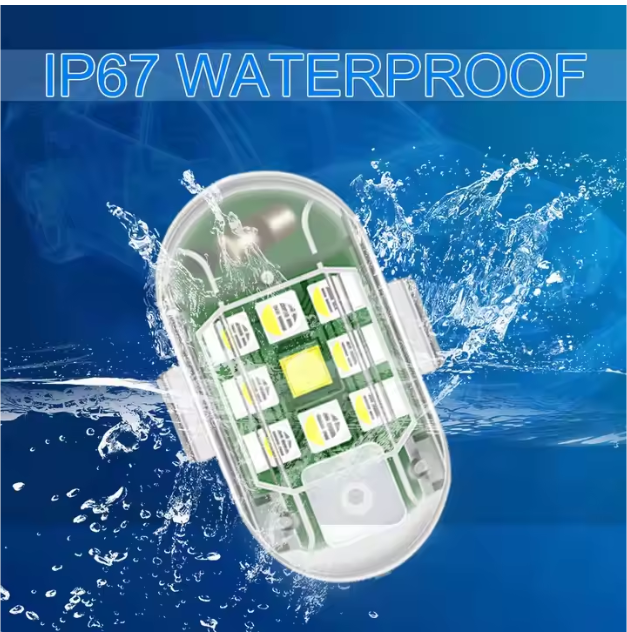 LED Strobe Warning Light with Wireless Remote ( 2 pieces )