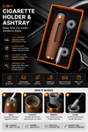 Portable 2-in-1 Cigarette Holder & Ashtray