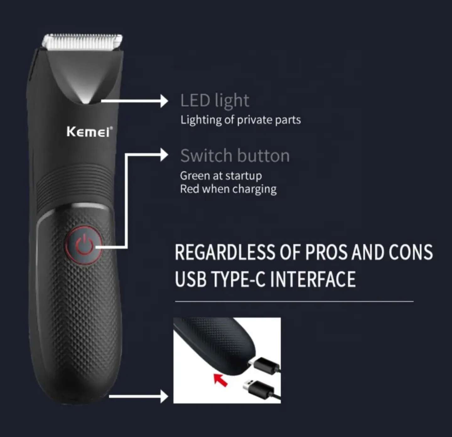 Kemei Hair Trimmer ( KM-1838 )