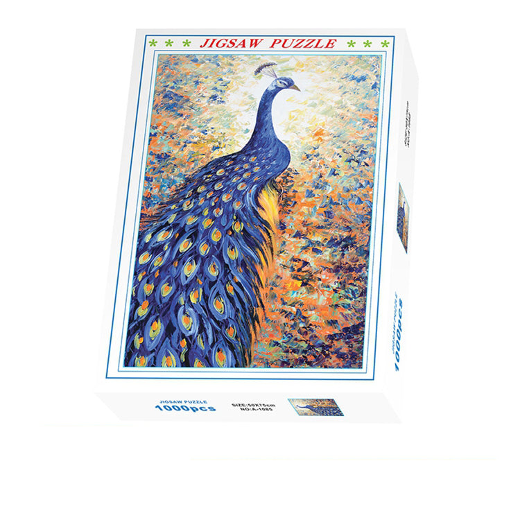 1000-Pieces Peacock Jigsaw Puzzle